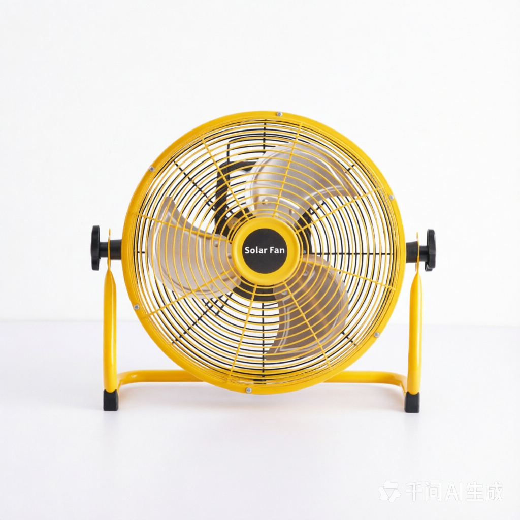 Solar Fan 400*350mm Size 12 Gears Soft and strong Winds