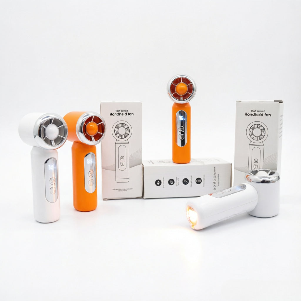 SC-01 model 1200MAH ABS material handheld high-speed flashlight/mini fan
