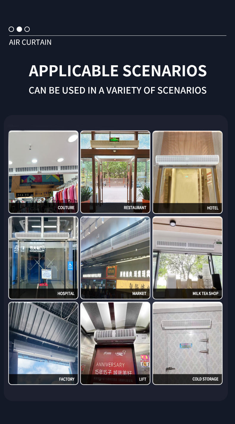 Factory Price  Industrial Centrifugal Strong Wind Air Curtain with Remote Control