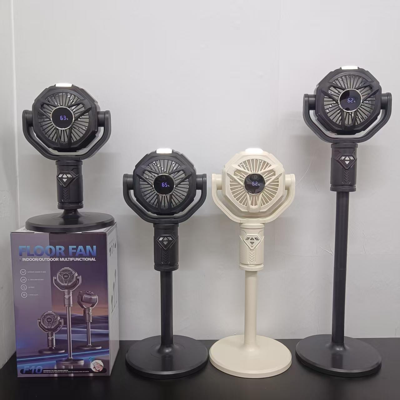 Height-adjustable and Ten gears,Remote-controlled Floor Fan