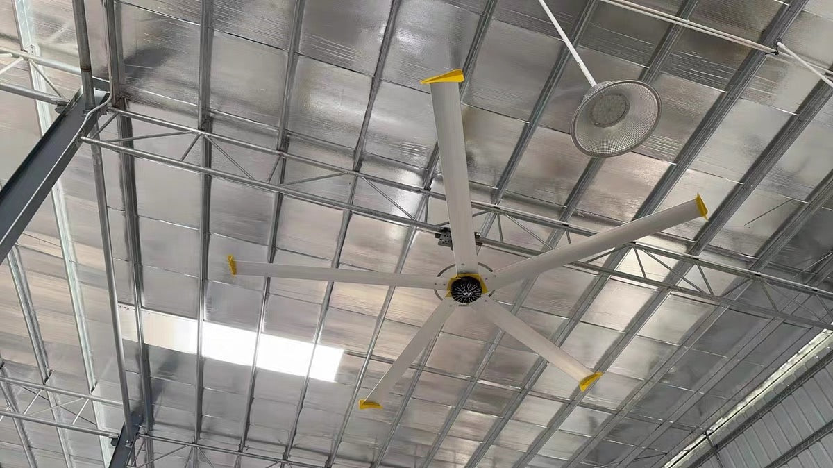 24ft 7.32M DC Motor Large Industrial Hvls Pmsm Ceiling Fans