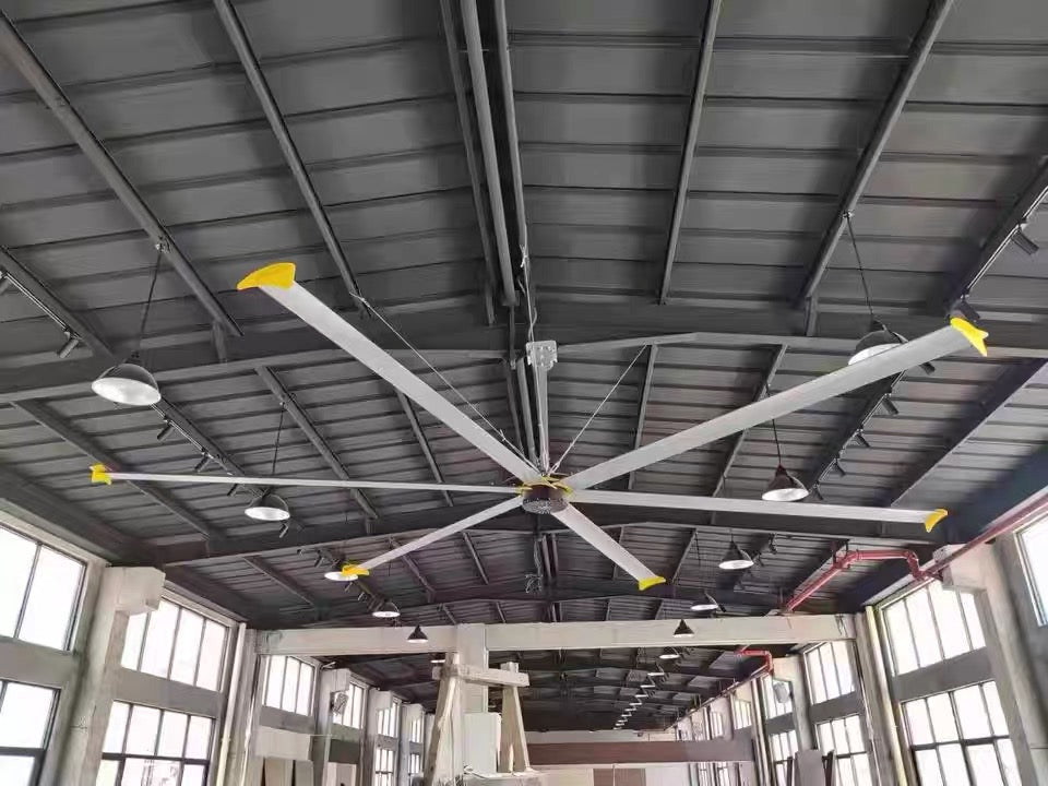 24ft 7.32M DC Motor Large Industrial Hvls Pmsm Ceiling Fans