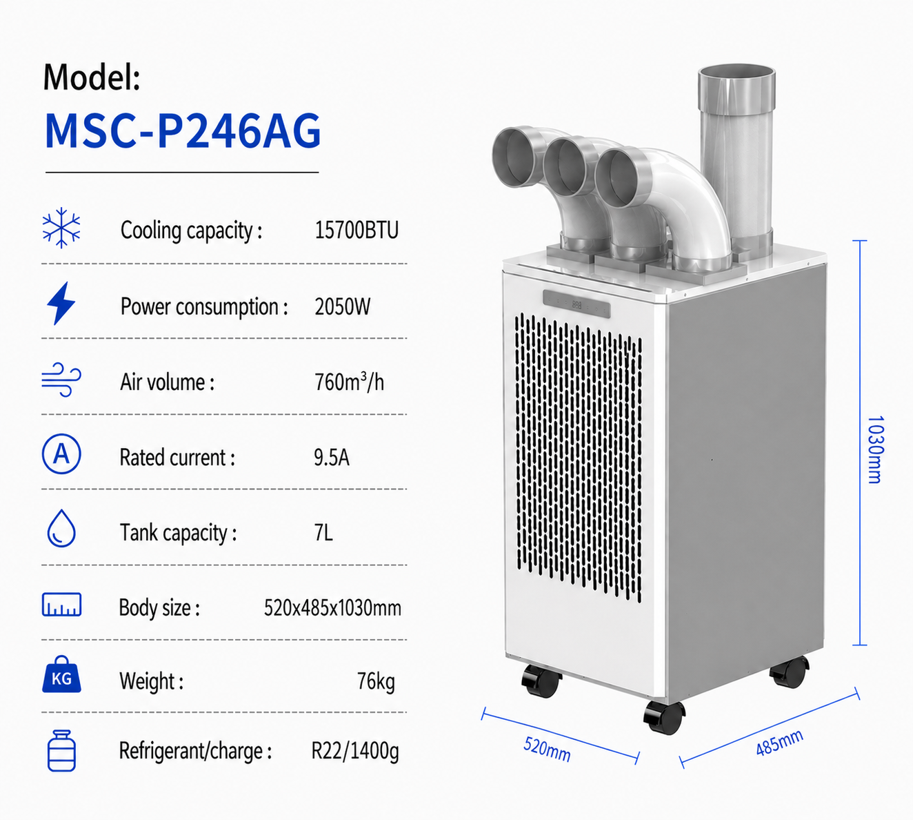 13600btu 15700btu 17700btu 2300btu portable air cooler
