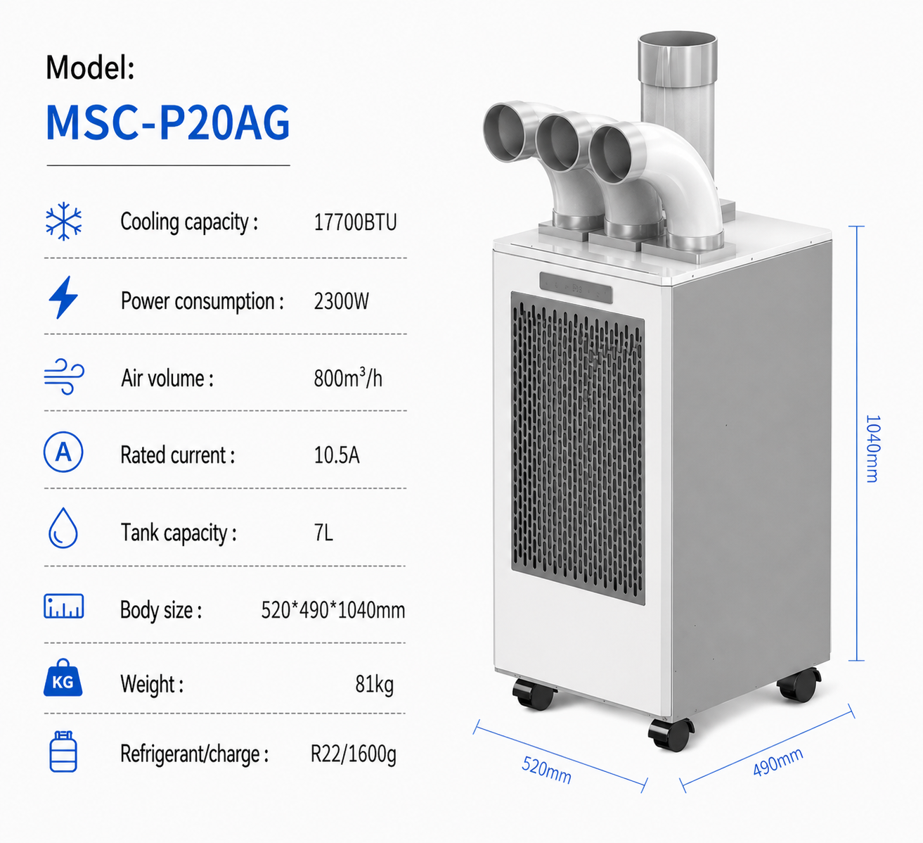 13600btu 15700btu 17700btu 2300btu portable air cooler