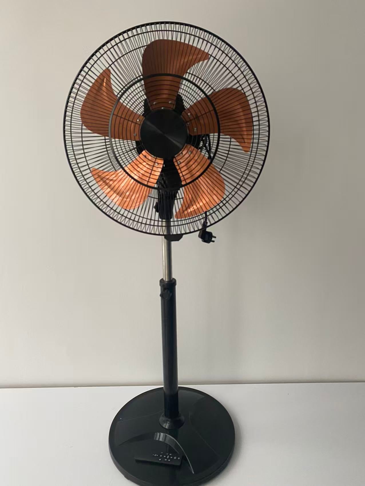 18inch AC stand fan with aluminum blade strong wind remote control