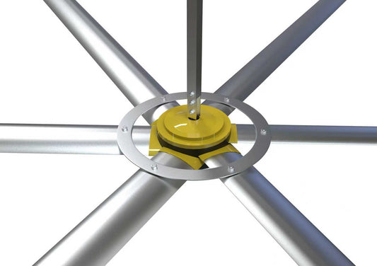 24ft 7.32M DC Motor Large Industrial Hvls Pmsm Ceiling Fans