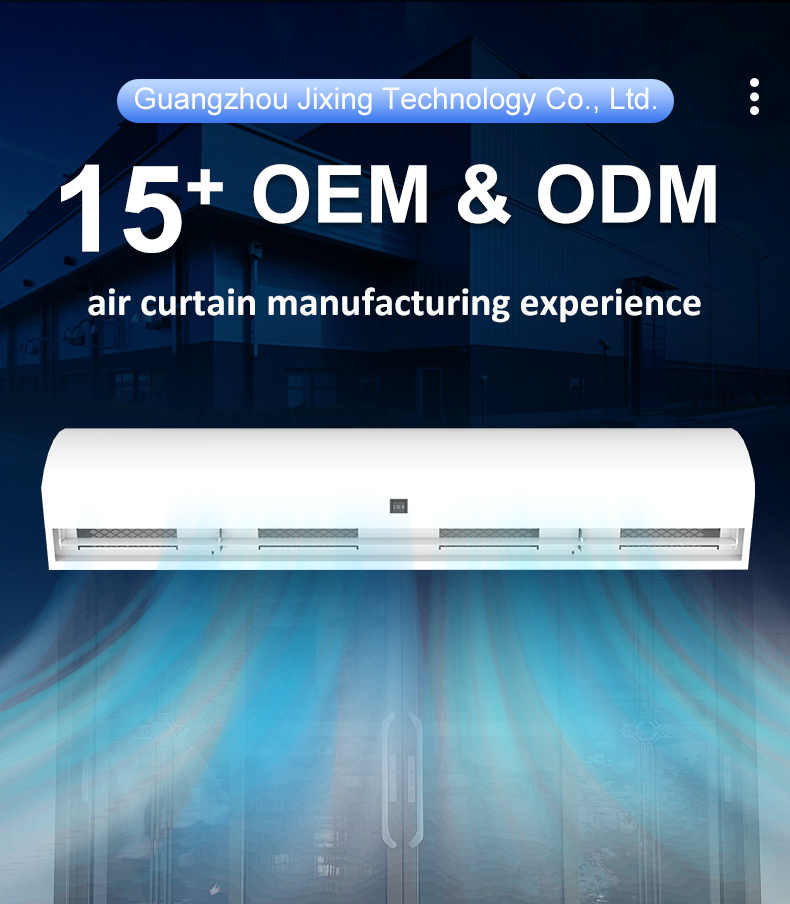 Factory Price  Industrial Centrifugal Strong Wind Air Curtain with Remote Control