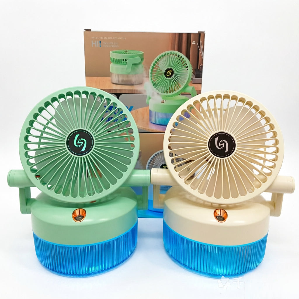 SGD-168 Round Foldable Spray Fan ABS 1200mAh DC5V