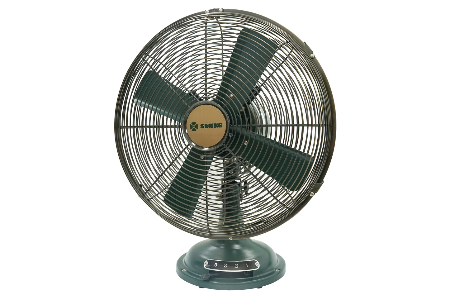 8inch Vintage-style metal table fan with three speeds