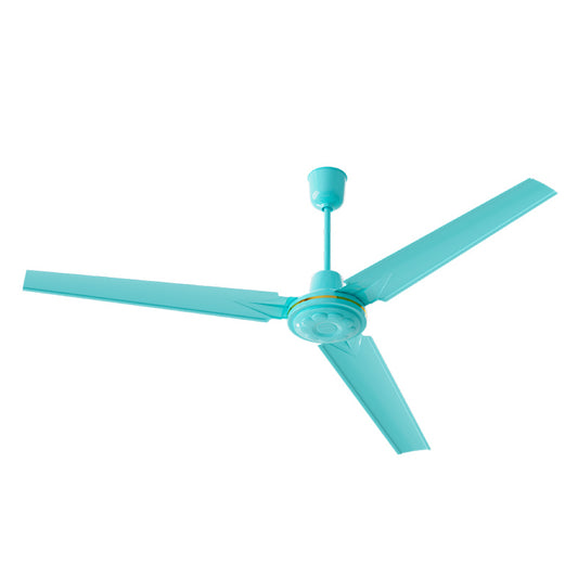 blue white black ceiling fan with durable motor low noise strong wind