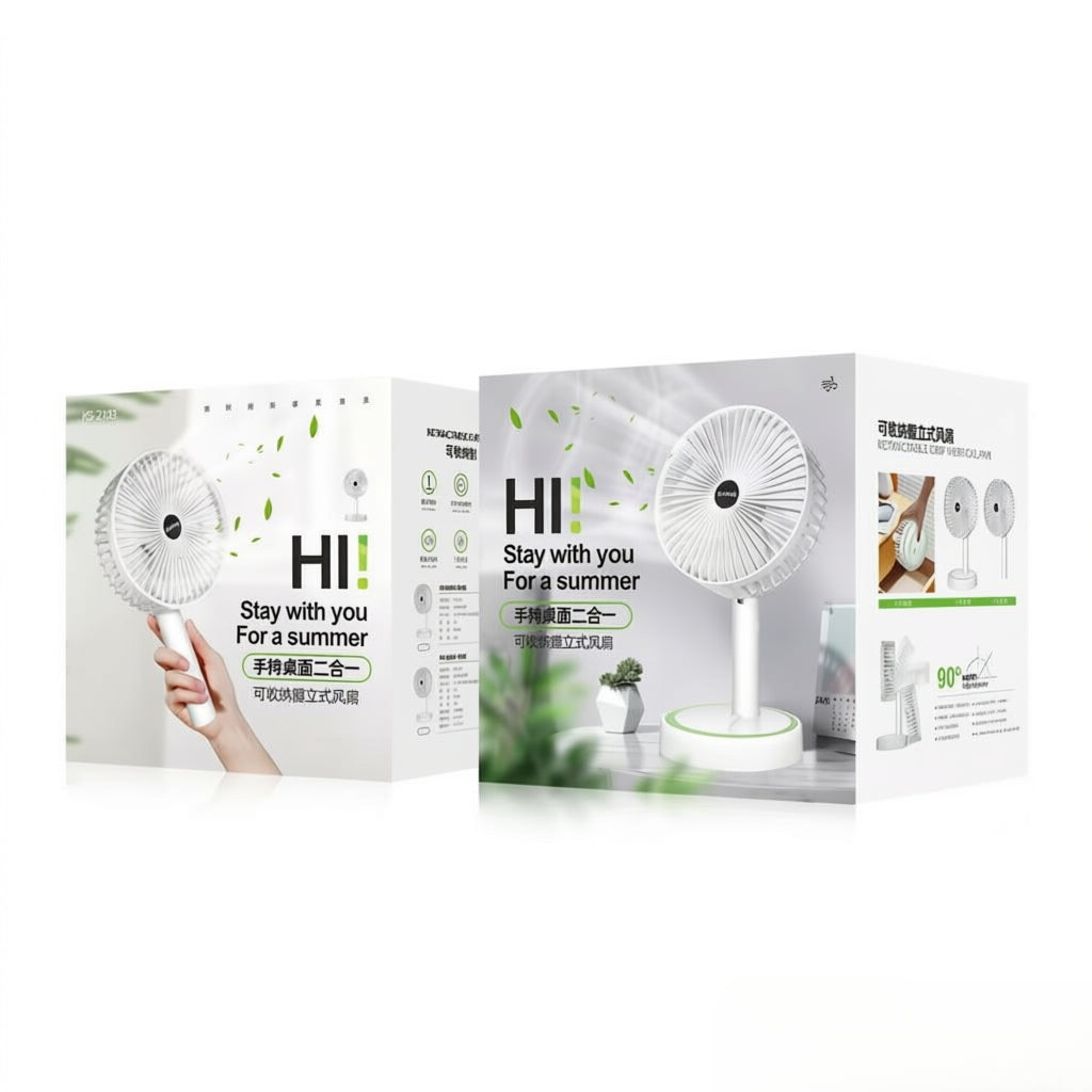 KS-2103 2-in-1 Multi-Function Fan ABS 1200mAh DC5V