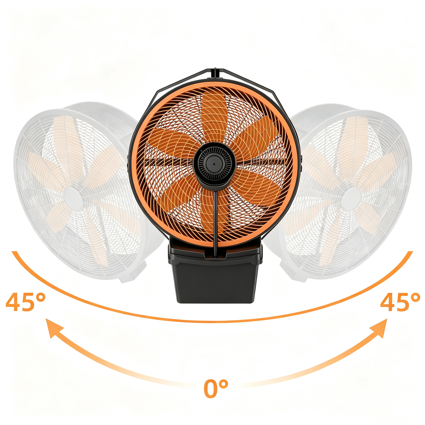 220V 450W  550W 600W Wall-mounted misting cylindrical fan