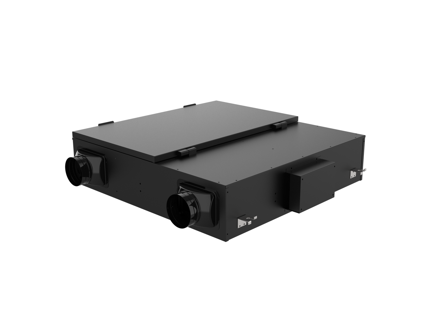 Dual-direction air inlet and outlet duct fan with 2 speed