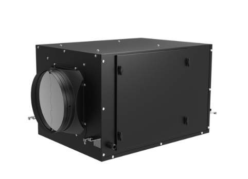 Energy-efficient, quiet, single-flow duct fan