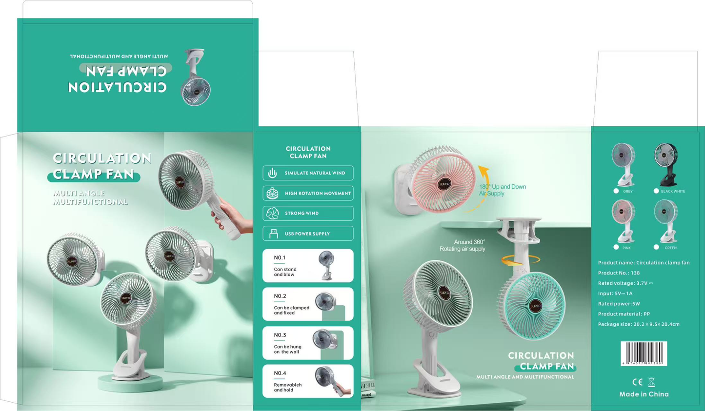 138 Clip Fan