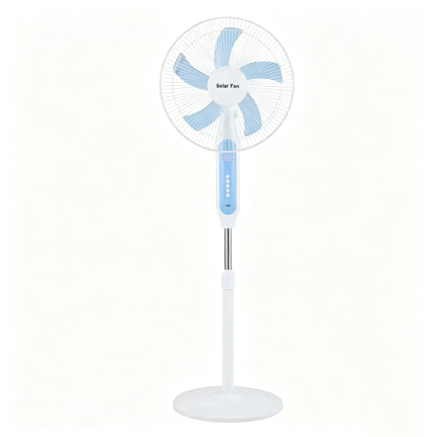 3 speed settings, with a lithium battery and a night light Solar Fan