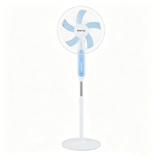 3 speed settings, with a lithium battery and a night light Solar Fan