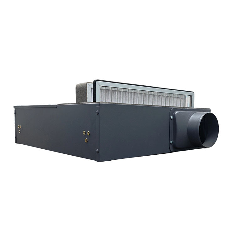 Duct fan with air purification and filtration