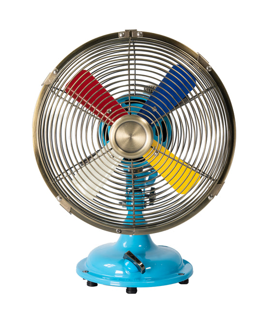 8inch Vintage-style metal table fan