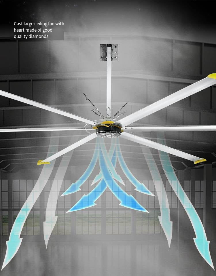 3.2m 10.5ft Commercial Fan PMSM HVLS Fan Wholesale Price Large Ceiling Fan