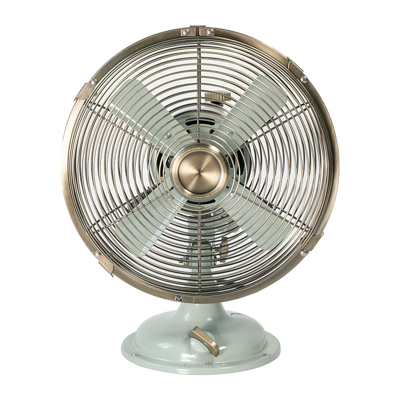 8 inch vintage-style metal table fan
