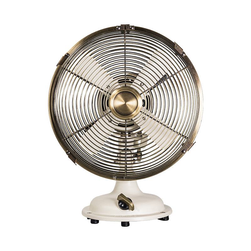 8 inch vintage-style metal table fan