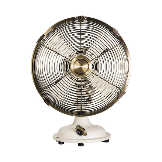 8 inch vintage-style metal table fan