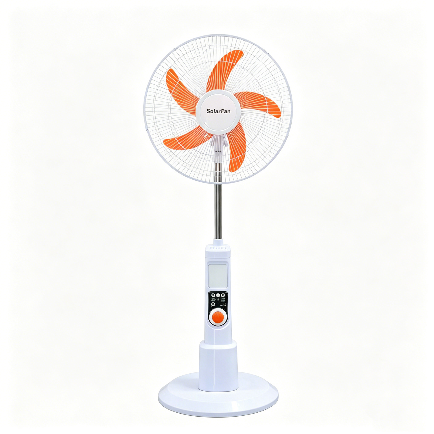 Controlled by buttons and knobs,Three fan speed settings Solar Fan