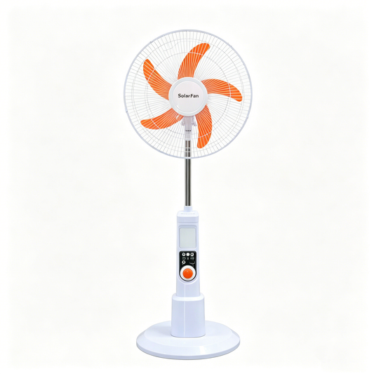 Controlled by buttons and knobs,Three fan speed settings Solar Fan