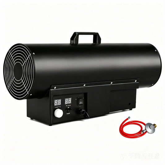 10KW/15KW/30KW/50KW Portebla LPG-Propana Deviga-Aera Gasa Hejtilo por Laborejo-Forcejo