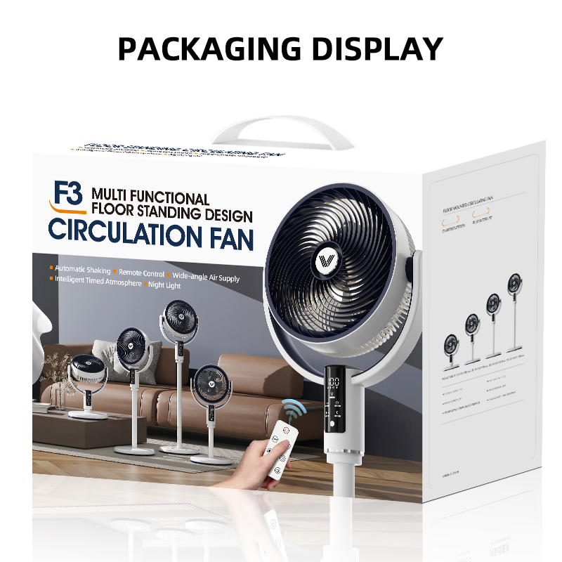 10 speed settings Multi-angle vertical adjustment Floor Fan