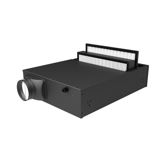 Duct fan with air purification and filtration