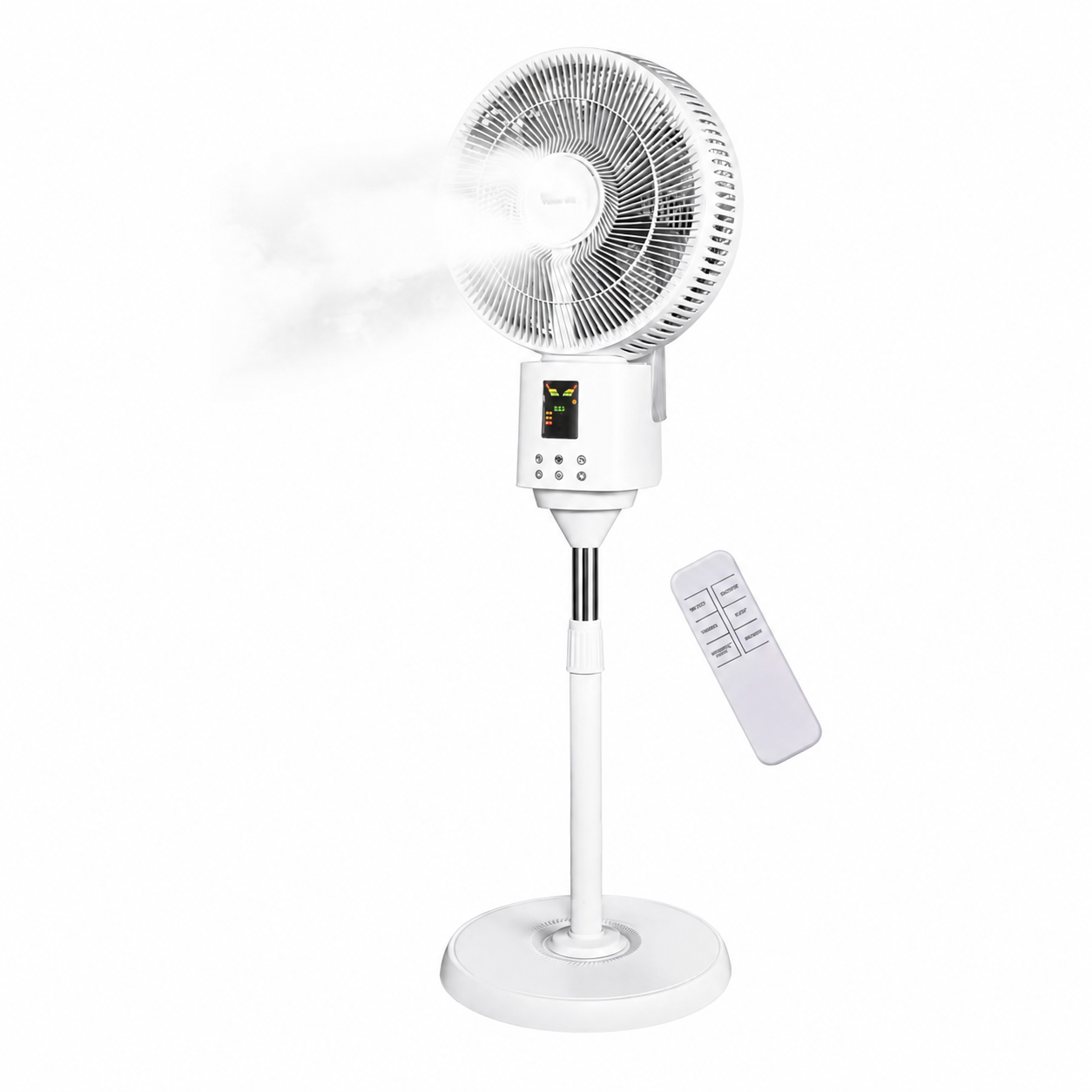 High quality white mist stand fan with humidifier