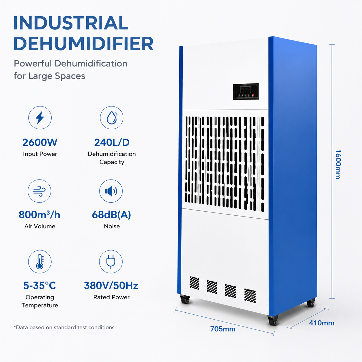 MSC-DG240A1 Industrial Protable Dehumidifier