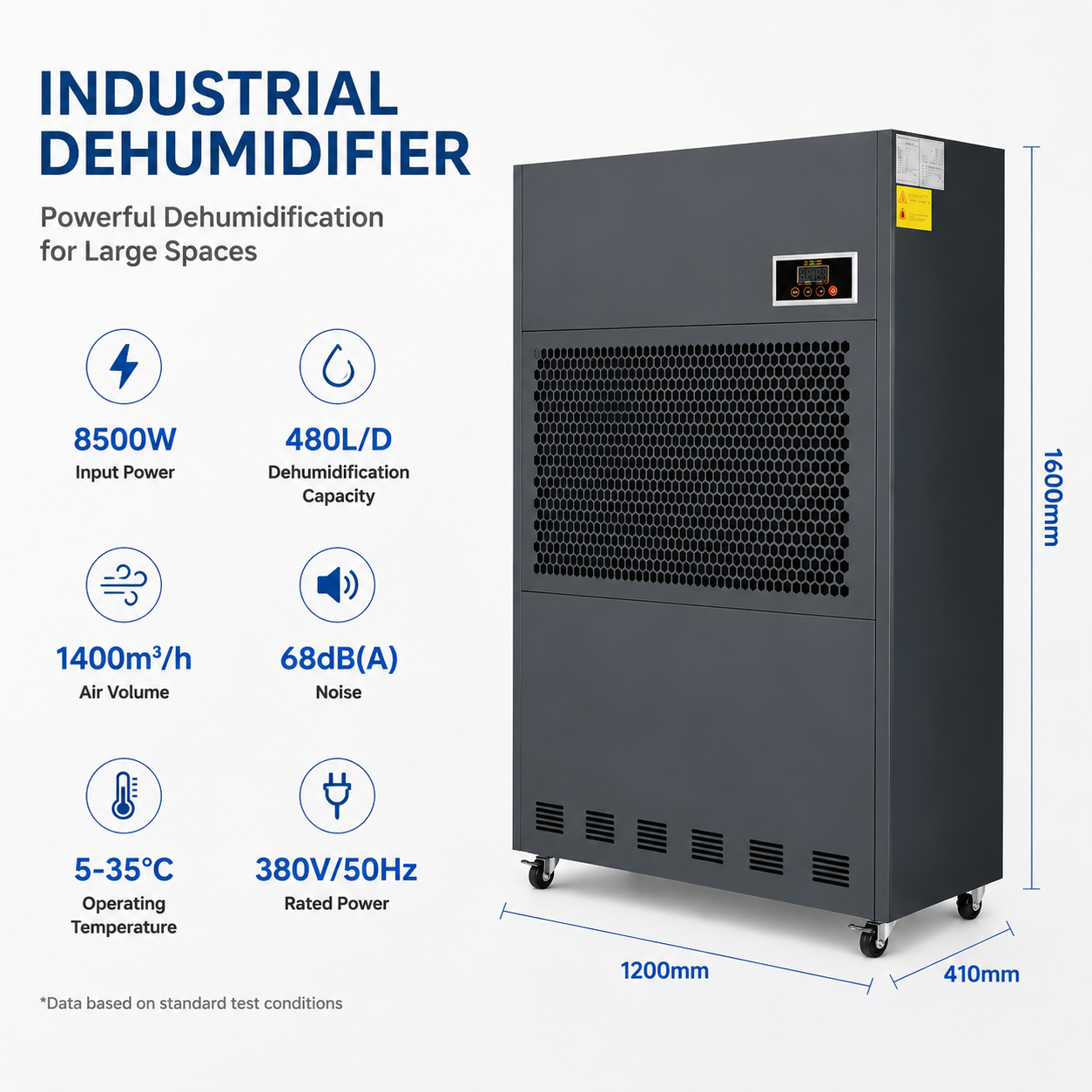 MSC-DG480A1 Industrial Protable Dehumidifier