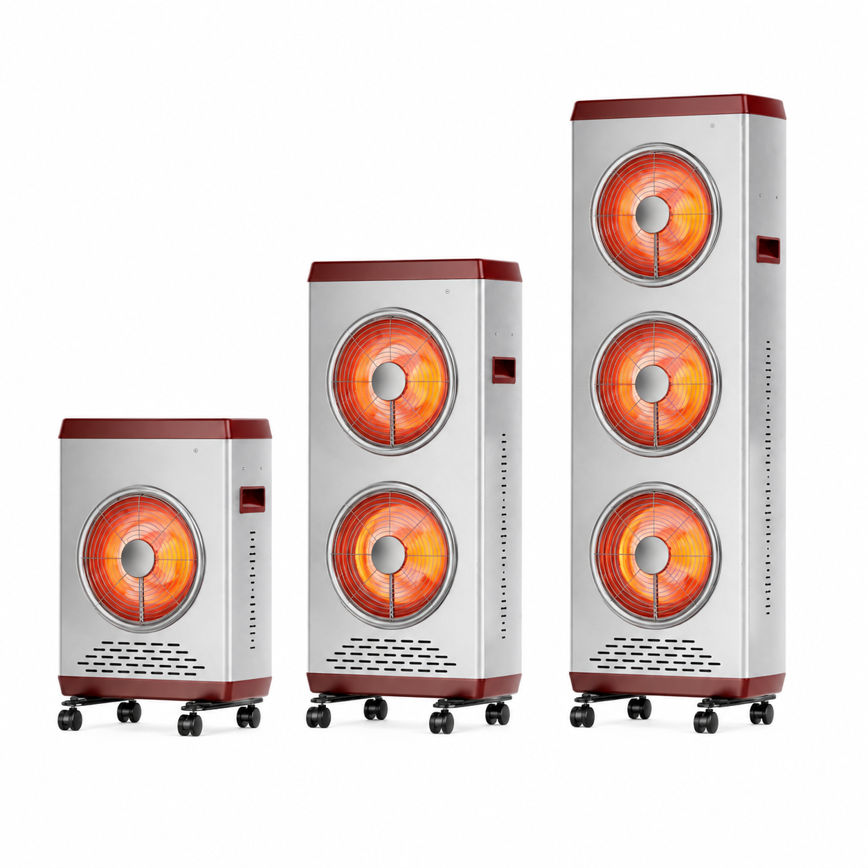 220V Portable Carbon Crystal Infrared Heater 1500W 2200W Electric Space Heater for Warehouse Factory Office Heating