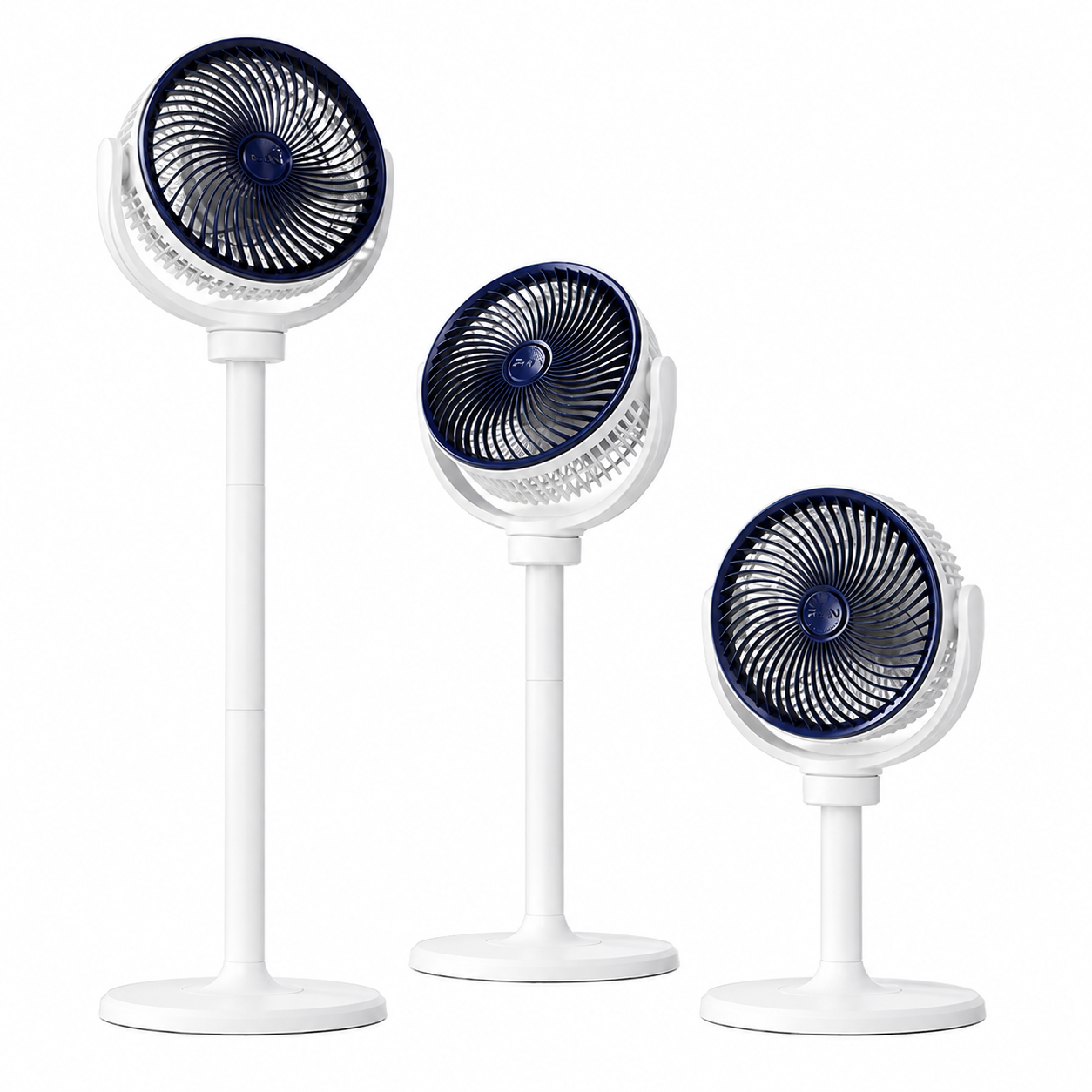F13 five speeds three-level height adjustment solar stand fan
