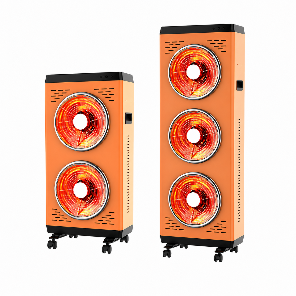 220V Portable Carbon Crystal Infrared Heater 1500W 2200W Electric Space Heater for Warehouse Factory Office Heating