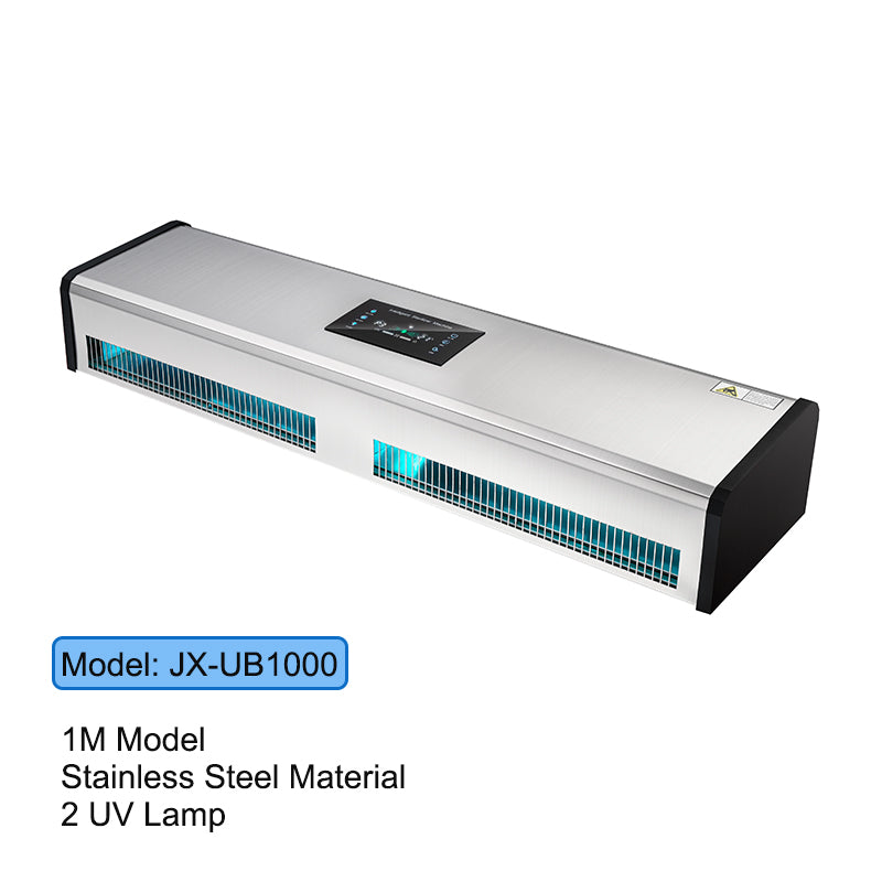 1.0m stainless steel Wall Mounted UV Ozone Air purifier with Negative Ions to Inactivate Virus