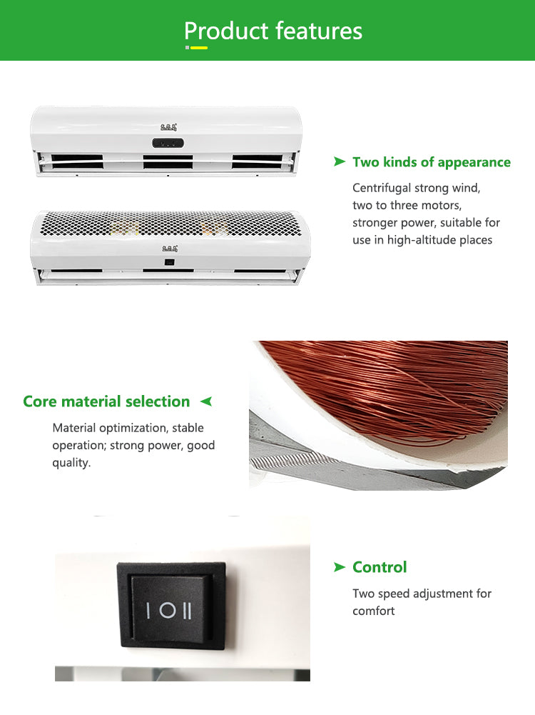 Factory Price Cooling Industrial Centrifugal Air Curtain
