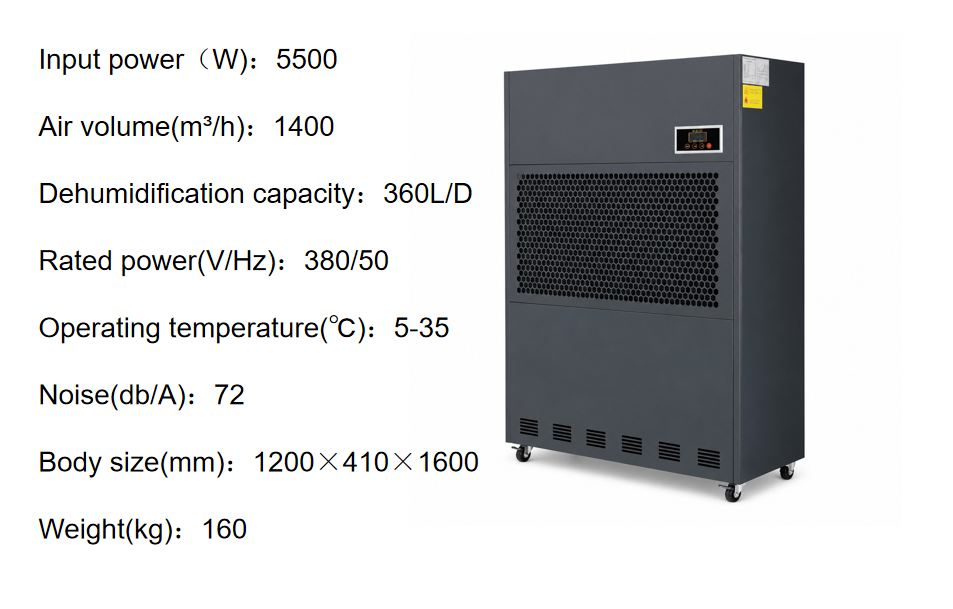 MSC-DG360A1 Industrial Protable Dehumidifier