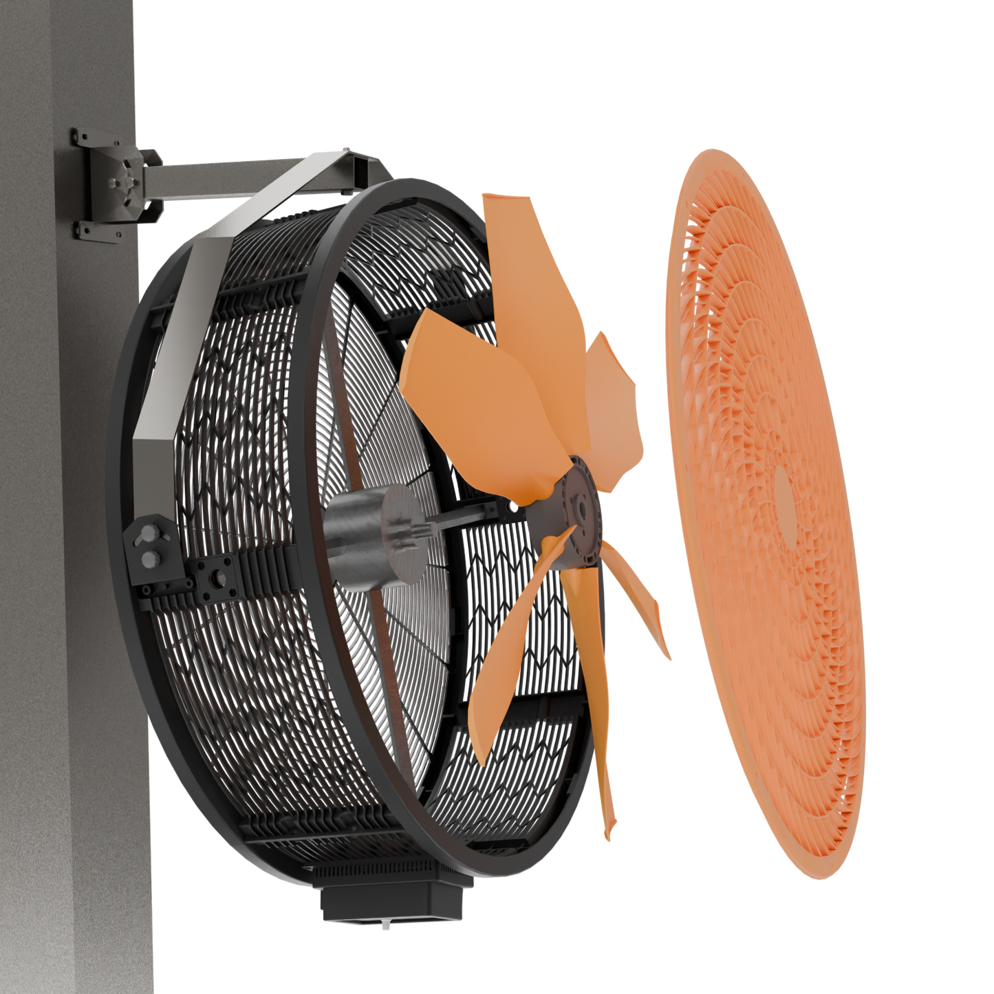 0.88m 1.25m 1.55m Wall Mounted- Industrial Fan for Factory Workshop  Warehouse Logistic Wall-mounted Industrial Fan