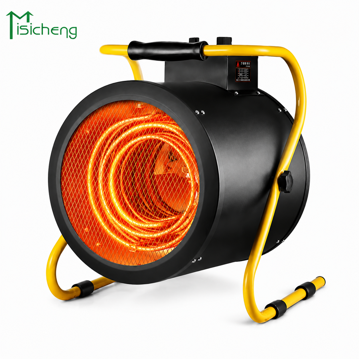 3000W/5000W/9000W Home Heating Fan IPX4 Waterproof Shaking Head Three Speed Temperature Adjustment Dual Use Home Bath Core Motor