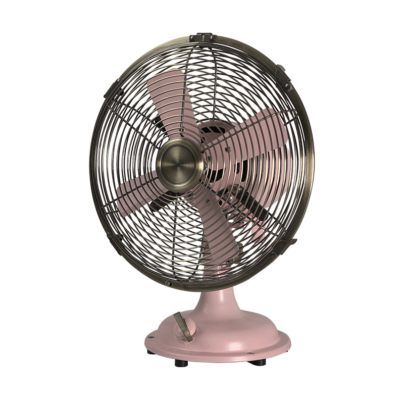 8 inch vintage-style metal table fan