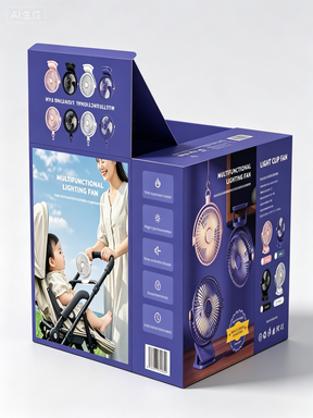 [31 models of folding fans] Electroplating + lighting; dual-button operation.
