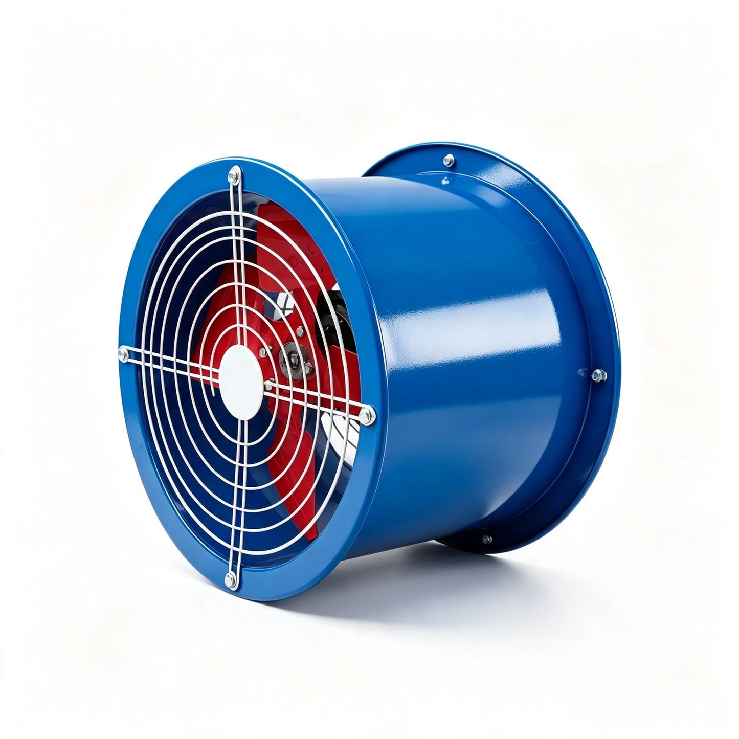 Industrial Axial Flow Fan Duct Ventilation Exhaust Fan Heavy Duty Metal Cased Fan for Factory Warehouse Industrial Air Cooling