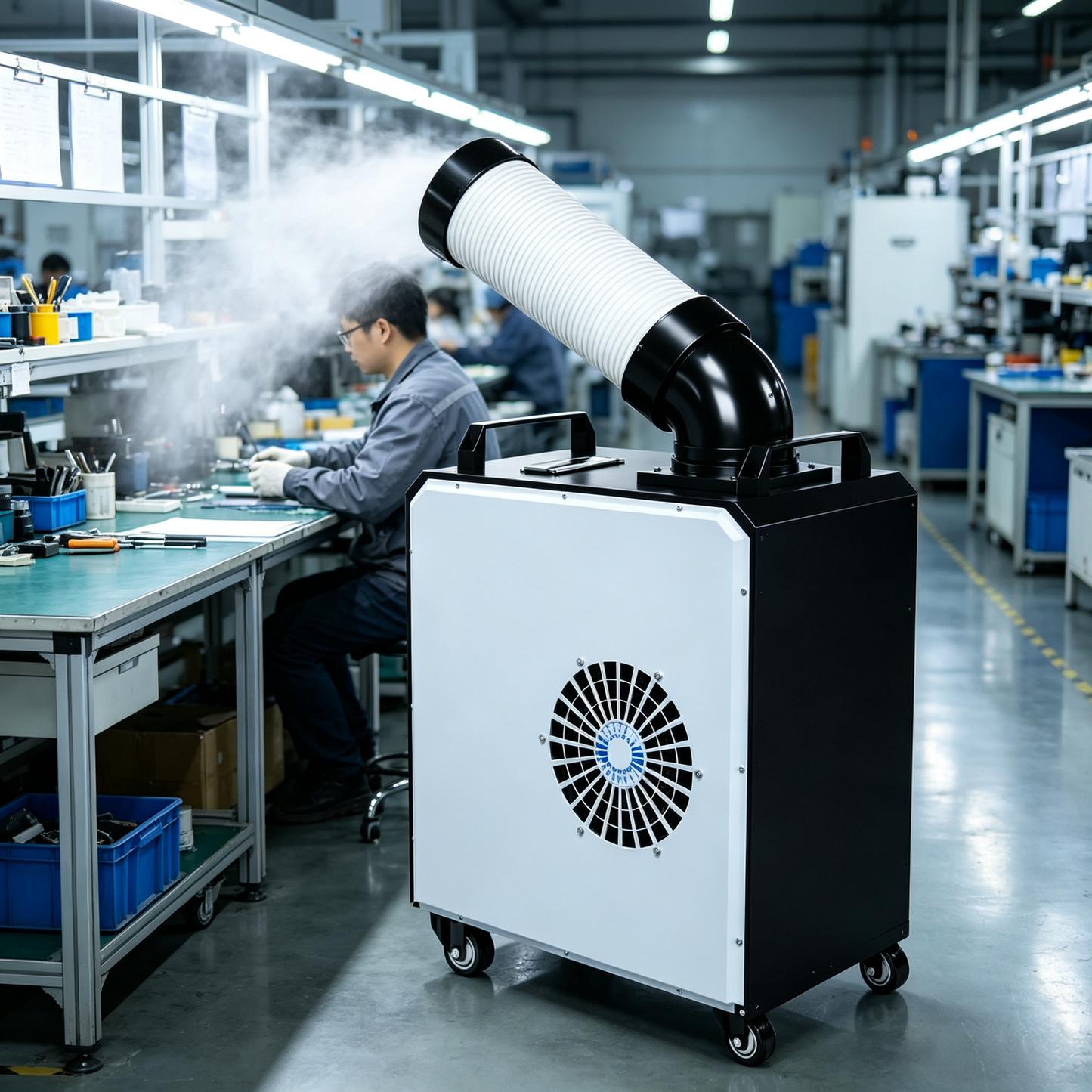 5000BTU mini portable air cooler with strong wind Large Area Spot Cooling For Warehouse Workshop