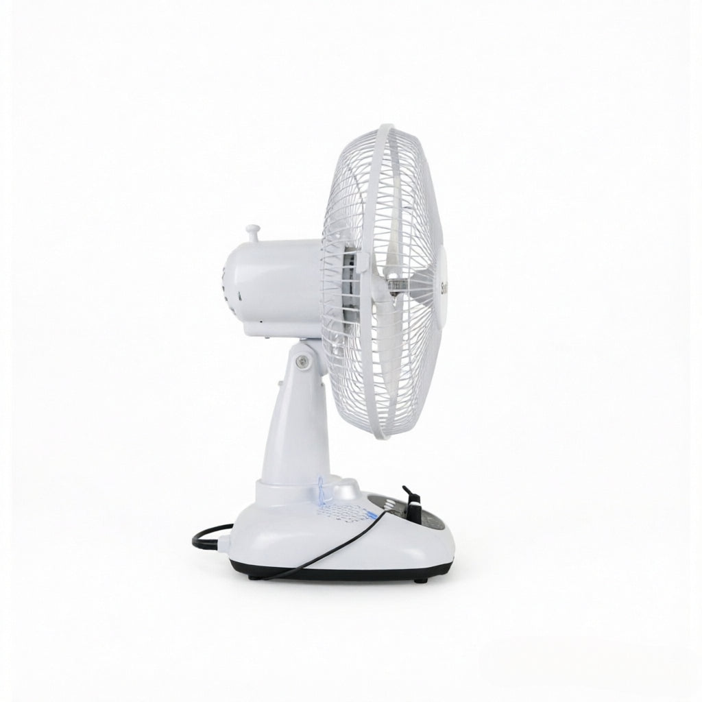 HS-T9 12 inch Solar Music Fan Bluetooth USB  3-Speed w/ Light Solar Fan