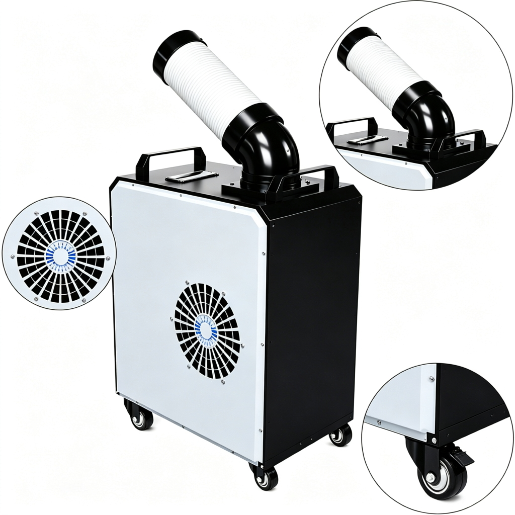 5000BTU mini portable air cooler with strong wind Large Area Spot Cooling For Warehouse Workshop