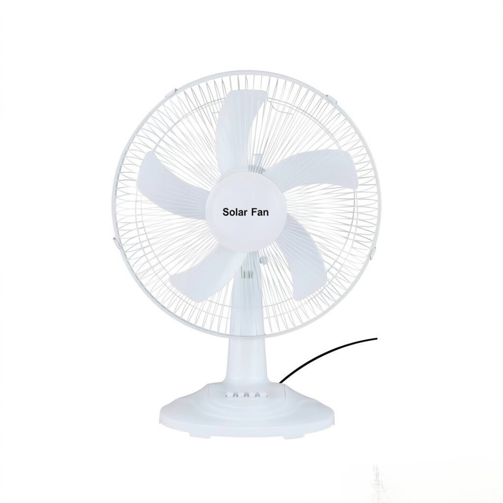 HS-128 16 inch Solar Fan 10000mAh 3-Speed Portable Wall Fan Solar Powered Fan